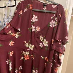 Torrid floral fit flare top